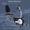 HOMCOM Vélo d'appartement, vélo couché magnétique avec 8 Voir les images du produit 7