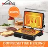 HOMELUX Kontaktgrill Tischgrill 2200W, Sandwichmaker, Produktbild-Vorschau 3