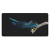 MuchoWow® Mauspad Mousepad Vogel - Federn - Zweig - Schwarz Produktbild-Vorschau 1