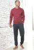 H.I.S. Pyjama 2 -teilig rot-navy Größe 48/50 Produktbild-Vorschau 2