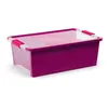 Úložný box Bi M, plast26 litrov transparentný/fialový Náhľad obrázku produktu 1