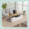 Relaxdays Kabelbox, für 2 Steckdosenleisten, Kunststoff, Produktbild-Vorschau 3