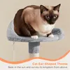 Yaheetech Katzenbaum Katzenkratzbaum 145 cm Stabiler Produktbild-Vorschau 7