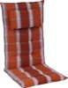 A high-back chair cushion with a plaid pattern. Produktbild-Vorschau