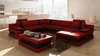 Ledersofa Couch Wohnlandschaft U-Form Design Modern Sofa Produktbild-Vorschau 1