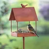 Rost Gartenstecker "Vogelhaus" aus Metall mit Edelrost, Produktbild-Vorschau 1