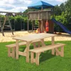 Kindergarnitur Holz ROBUSTO KID 118 cm Sitzgruppe Garten Produktbild-Vorschau 2