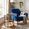 Relaxdays bijzettafel, met 2 plateaus, hoogte x diameter: Productafbeelding-voorbeeld 3