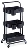 Carrello Relaxdays, 3 ripiani, 2 freni, carrello multiuso Anteprima dell’immagine prodotto 10