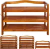 CASARIA® Étagère à chaussures 3 niveaux Meuble de rangement Voir les images du produit 5