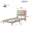 Cama clásica Flieks, cama tapizada de 90x200 cm, cama Vista previa de la imagen del producto 3