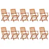 vidaXL 11dílný zahradní jídelní set 220x90x75 cm z Náhled obrázku produktu 3