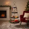 XXL Etagere "Tannenbaum" aus Metall, schwarz, Ø 56 x 132 Produktbild-Vorschau 1