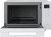 An open microwave oven shown from the front. Produktbild-Vorschau