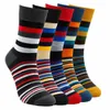 Bunte Streifensocken Uni – Modische Freizeitsocken mit Produktbild-Vorschau 1