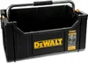 A black DeWalt tool caddy with a silver handle is shown against a white background. Podgląd zdjęcia produktu