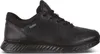 A black leather sneaker with a black sole, shown from the side against a white background. Podgląd zdjęcia produktu