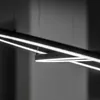 Moderne Hängeampel Aluminium-Kunststoff Schwarz Led 55W Produktbild-Vorschau 4