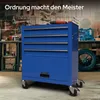 AREBOS Servante d'atelier, 4 tiroirs, 81 outils, tapis Voir les images du produit 5