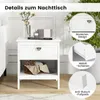 COSTWAY Table de nuit, 2 niveaux de table d'appoint avec Voir les images du produit 6
