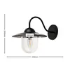 LED Solar Lampe mit Schirm für die Fassade Wand im Produktbild-Vorschau 5