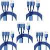 3-in-1 Ladekabel Robustes Mehrfachladekabel mit USB-C Micro Produktbild-Vorschau 1