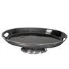 Etagere, 1 Etage, Oval, Aluminium, Silber-Schwarz, poliert, Produktbild-Vorschau 4