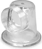 A clear plastic filter lid with threaded connection. Produktbild-Vorschau