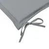 vidaXL Coussin pour banc de jardin Gris 150x50x4 cm Tissu Voir les images du produit 16