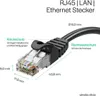 RJ45 Patchkabel CAT 7 Rohkabel U/UTP schwarz 5m Produktbild-Vorschau 2