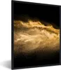MuchoWow® Gerahmtes Poster Sand - Gold - Schwarz - Luxus - Produktbild-Vorschau 1