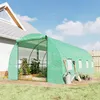 Outsunny folietunnel, kas, broeikas, tomatenkas met raam Productafbeelding-voorbeeld 2