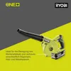 Ryobi R18TB-0 Kompaktgebläse 18V ONE+ 200 km/h 2,9 m3/min Produktbild-Vorschau 13