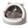 QLS Casa per gatti in peluche con cuscino 31x30x28 cm - Anteprima dell’immagine prodotto 4