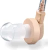 Close-up of a hearing aid earpiece with a clear silicone tip and beige plastic housing. Produktbild-Vorschau