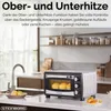A kitchen counter with a mini oven, sink, and lemons. Produktbild-Vorschau
