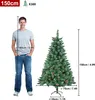 LZQ 150CM umělý vánoční stromek se sněhem a stojanem , Náhled obrázku produktu 6