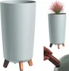 Gracia Tubus Slim DGTL200 Blumentopf - Hellgrau Produktbild-Vorschau 7