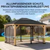 Netz für Sunjoy Zedernholz Gazebo 336cm x 394cm Produktbild-Vorschau 5