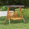 vidaXL Support de balançoire avec toit Anthracite Bois Voir les images du produit 2