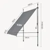 Tenda da sole a morsetto "Stem" con struttura in acciaio Anteprima dell’immagine prodotto 3
