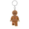 A LEGO Gingerbread Man keychain is shown against a white background. Produktbild-Vorschau