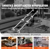 A marketing image showcasing linear guide rails and their applications. Náhled obrázku produktu