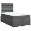Boxspringbett mit Matratze Dunkelgrau 120x190 cm Stoff Produktbild-Vorschau 1
