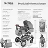 tectake® Kombi-Kinderwagen Mats 2 in 1, klappbar, mit Produktbild-Vorschau 5