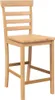 A single wooden bar stool is shown against a white background. Náhled obrázku produktu