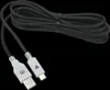 A black USB cable with white connectors on a black background. Anteprima dell’immagine prodotto