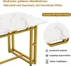 MODFU Marmoroptik Esszimmertisch Esstisch 120x70cm, Produktbild-Vorschau 4