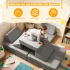 COSTWAY 12-częściowa sofa dla dzieci, sofa do zabawy z Podgląd zdjęcia produktu 6