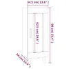 vidaXL Credenza bianca 34,5x34x90 cm Materiale a base di Anteprima dell’immagine prodotto 8